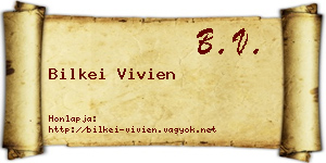 Bilkei Vivien névjegykártya